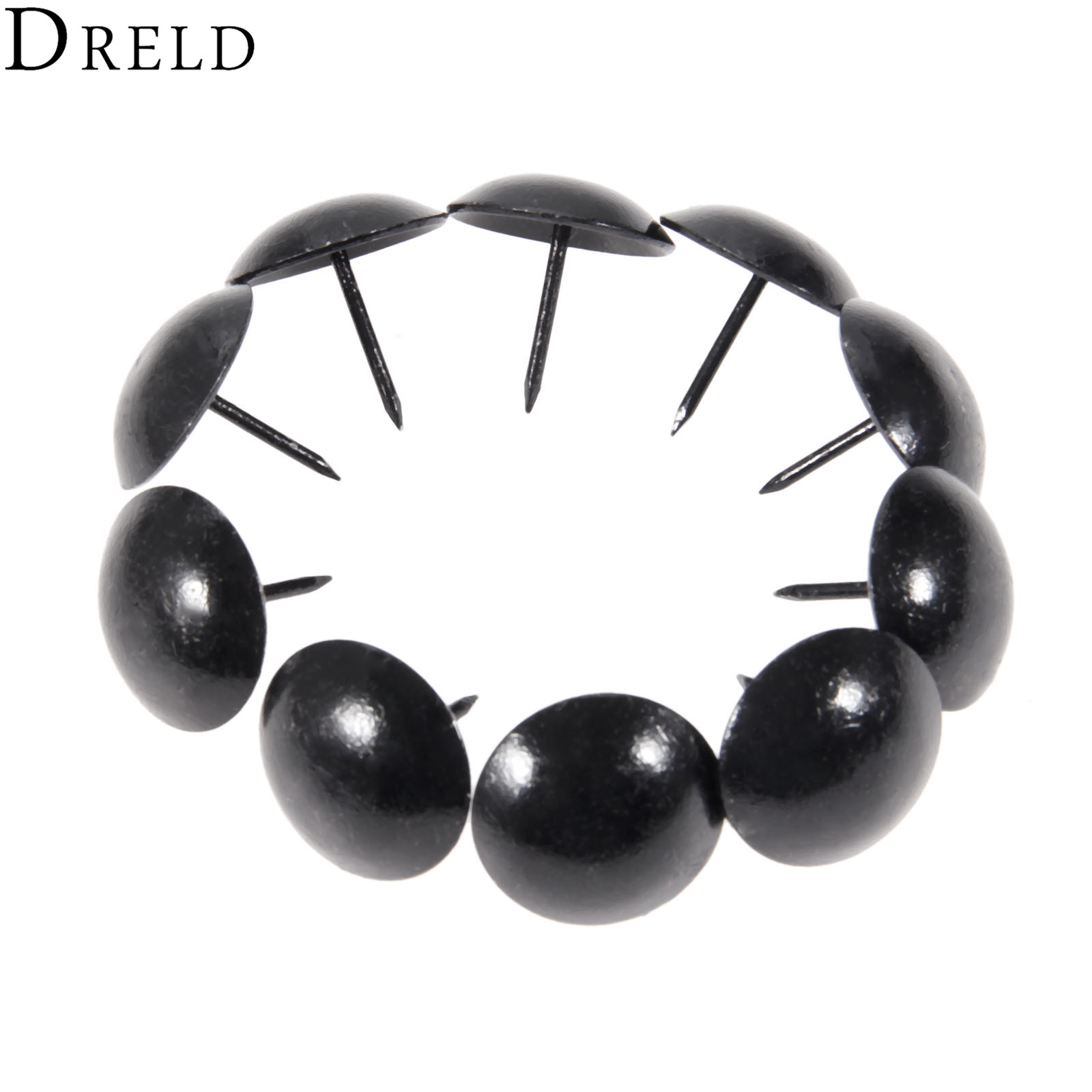 DRELD 10Pcs 25มม.สีดำโบราณเบาะ - Furniture Upholstery Hardware บทวิจารณ์และราคา