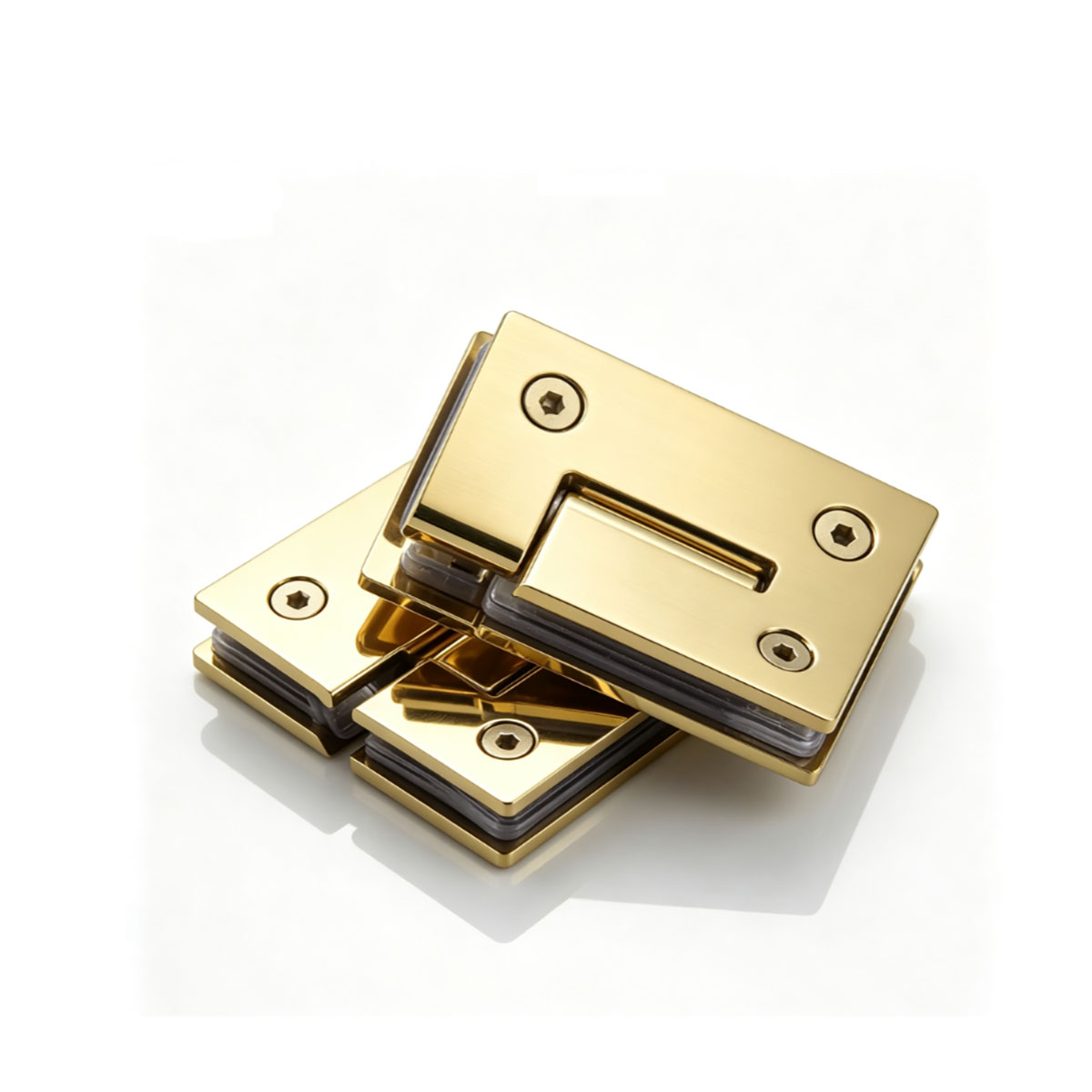 บานพับกระจกห้องอาบน้ำสแตนเลส 3 - Furniture Hardware Gold บทวิจารณ์และราคา