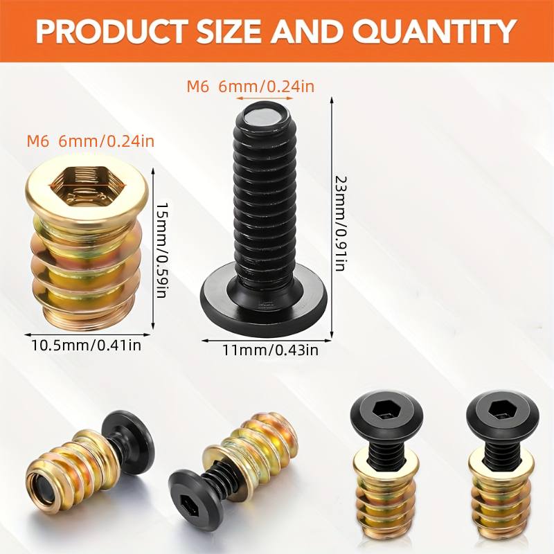 ชุดเครื่องมือประกอบน็อตเกลียว  - Furniture Hardware Fasteners บทวิจารณ์และราคา