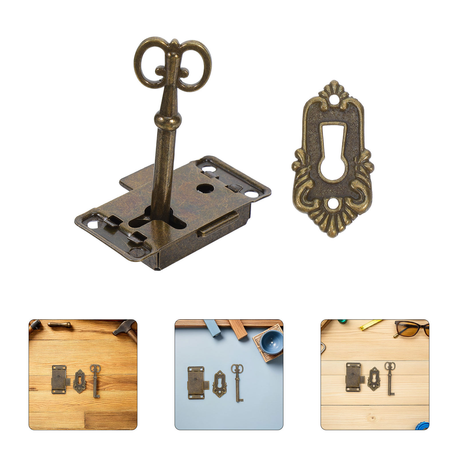 ชุดล็อคตู้สไตล์วินเทจ 4 ชุด ล็ - Vintage Furniture Hardware Replacement บทวิจารณ์และราคา