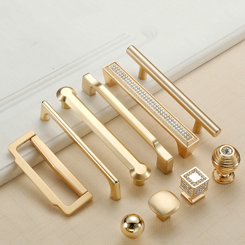 สังกะสีโลหะผสม Pearl Gold ลูกบ - Furniture Hardware Gold บทวิจารณ์และราคา